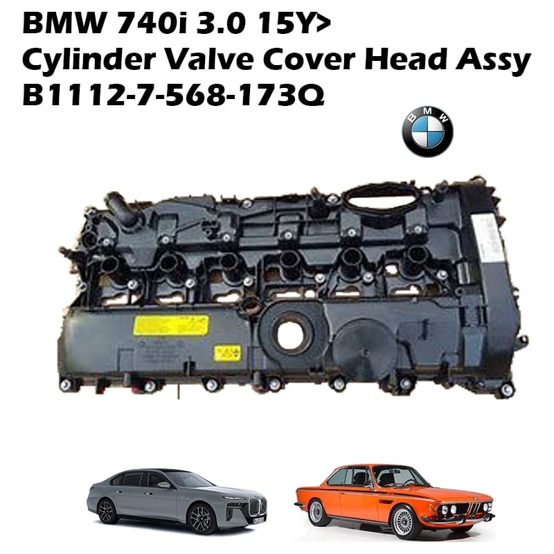 BMW 740i 3.0 15Y> Cylinder Valve Cover Head Assy B1112-7-568-173Q