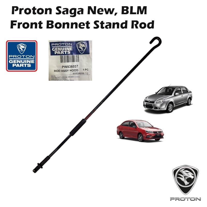 Original Proton Geniune Saga vvt, Blm ,Fl, flx Front Bonnet Stand Rod