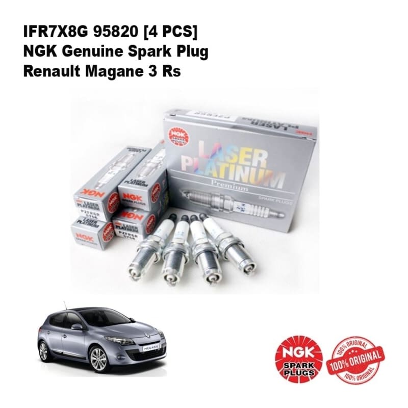 IFR7X8G 95820 [4Pcs] NGK Genuine Proton X70, Renault Magane 3 Rs Spark plug