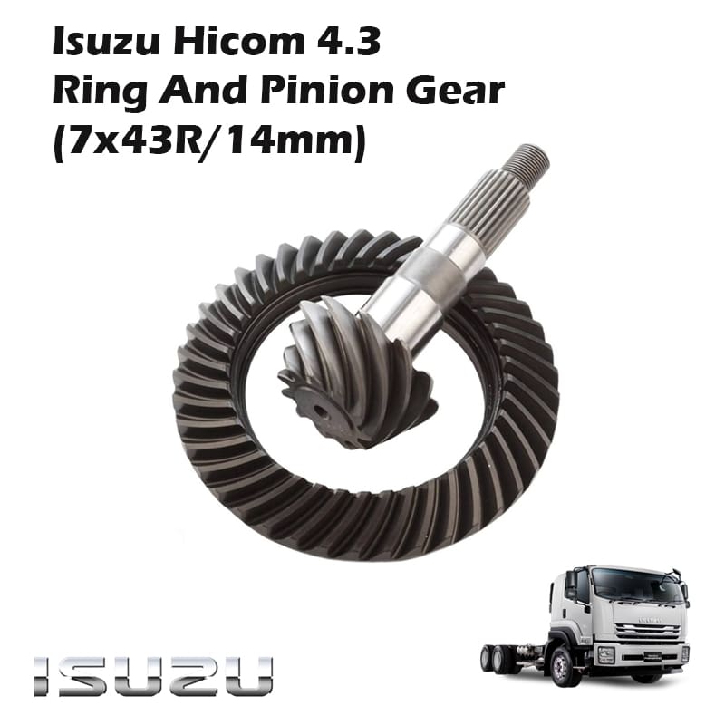 Isuzu Hicom 4.3 Ring And Pinion Gear 7x43R/14mm 210-300 Oem Korea High Quality