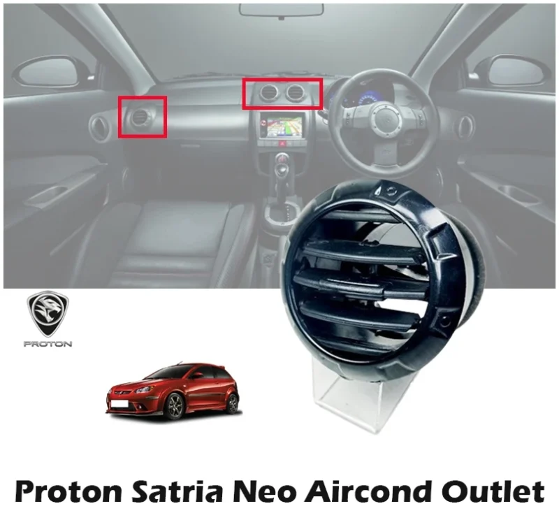 Proton Satria Neo Aircond Outlet All Side (Black)