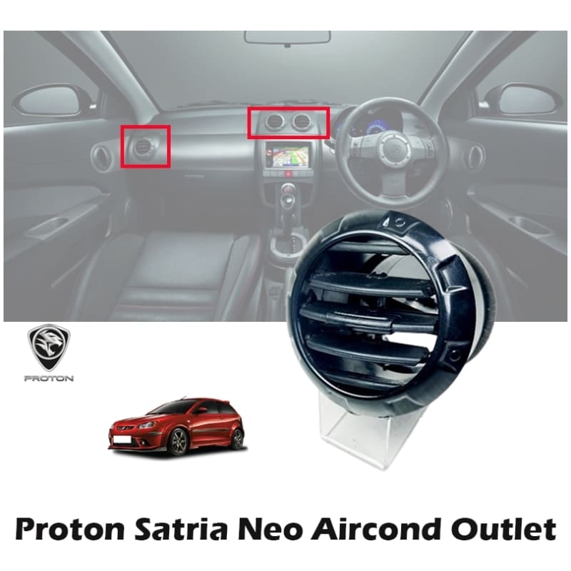 Proton Satria Neo Aircond Outlet All Side (Black)
