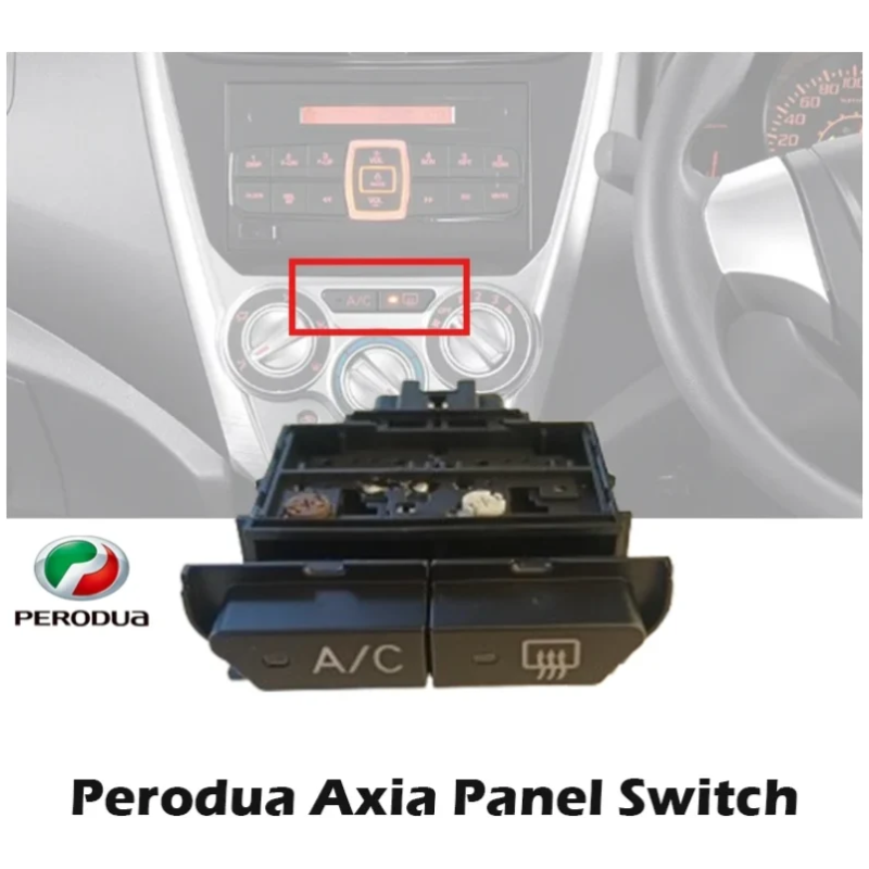 Original Perodua Geniune Axia 2013-2023 Air Cond Dan Heater Panel Switch 55910-BZ451
