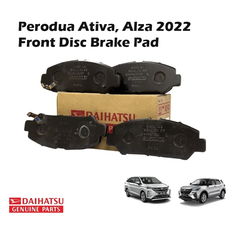 Perodua Ativa, Alza 2022,Toyota Veloz Front Disc Brake Pad (04465-BZ300)