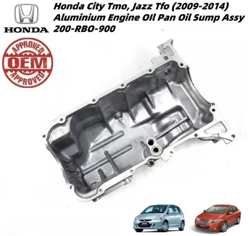 Honda City Tmo, Jazz Tfo (2009-2014) Aluminium Engine OIl Pan Oil Sump Assy 11200-RBO-900