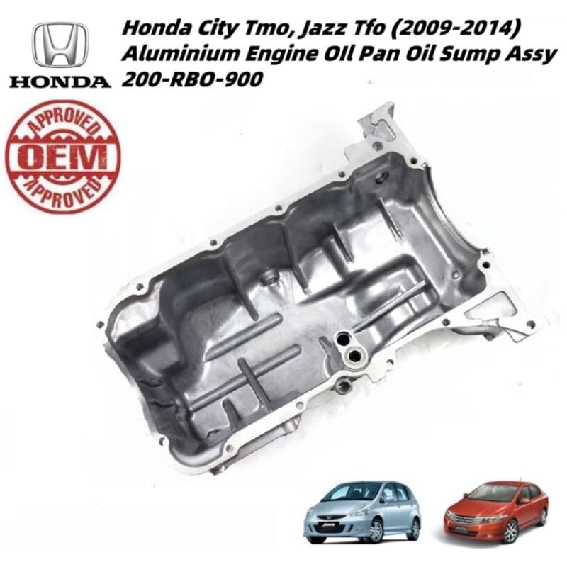 Honda City Tmo, Jazz Tfo (2009-2014) Aluminium Engine OIl Pan Oil Sump Assy 11200-RBO-900