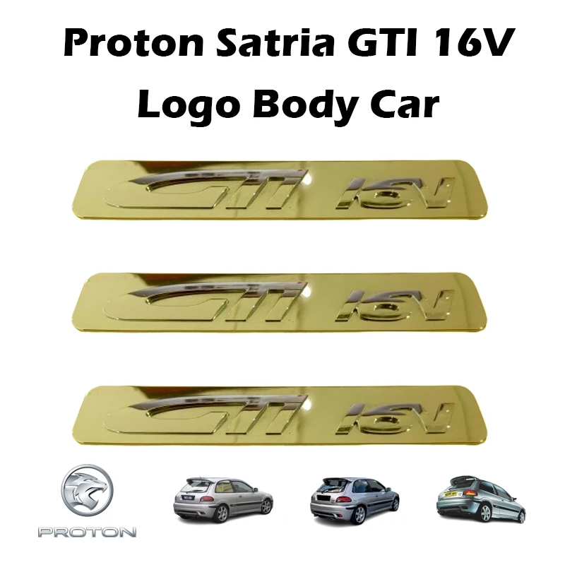 Proton Satria GTI 16V Logo Body Car