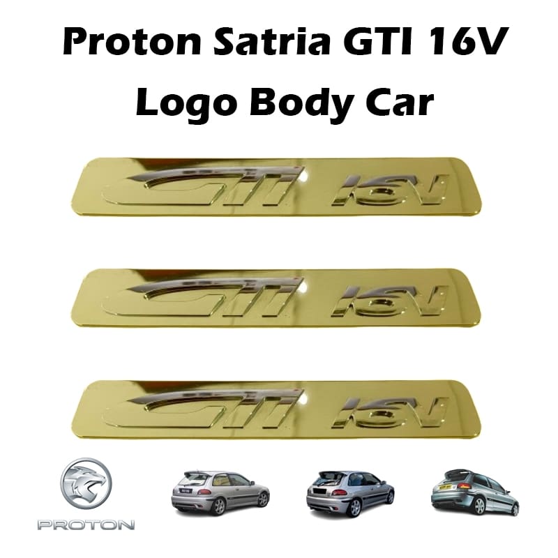 Proton Satria GTI 16V Logo Body Car