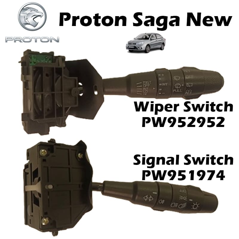Proton Saga New Vvt 2025 Turn Signal Head lamp Switch (Fog Lamp) PW951974 or Wiper Switch PW952952