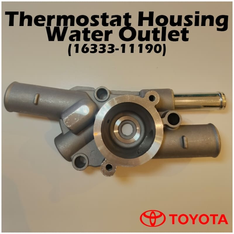 (16333-11190) Toyota Tercel Corolla EE90 Thermostat Housing Water Outlet Bottom