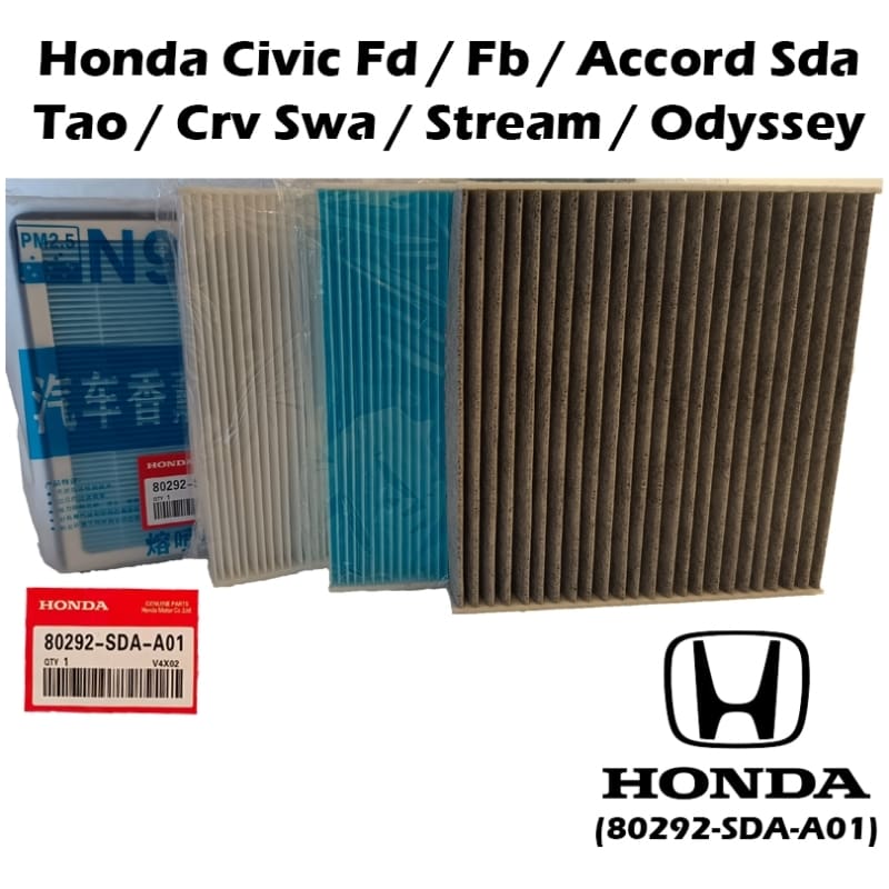 Honda Civic Fd Fb Accord Sda Tao  Stream Odyssey Air Cond Cabin Filter Penapis Kabin Penyaman Udara)