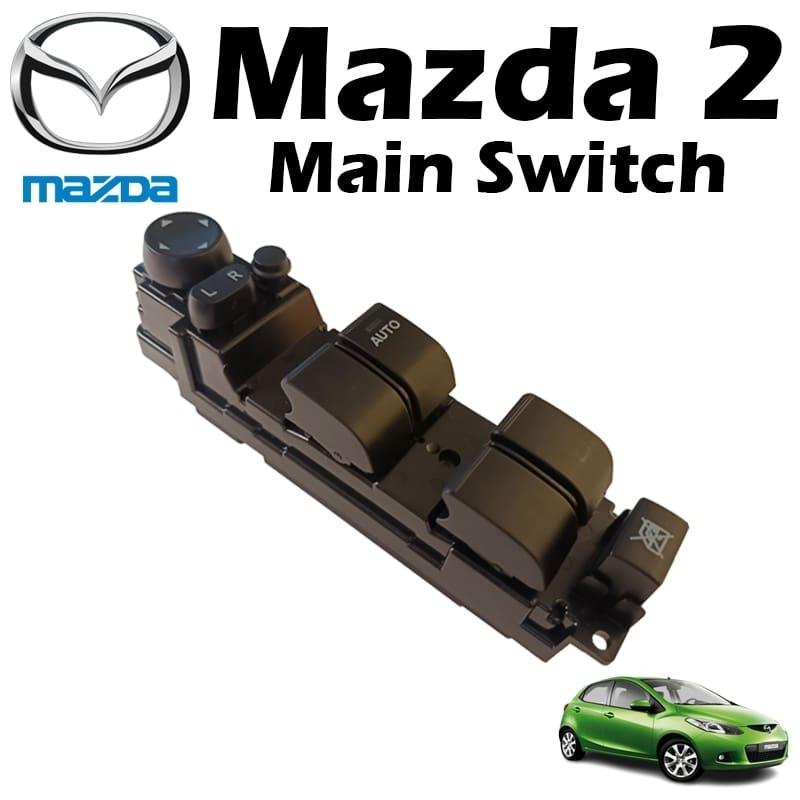 D651-66-350a Power Window Switch / Switch Window Main / Master Switch For Mazda 2
