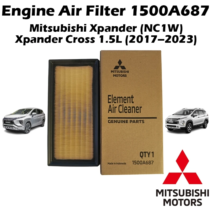 Original Mitsubishi Xpander NC1W Xpander Cross 1.5L Engine Air Filter Enjin Penapisan udara 1500A687