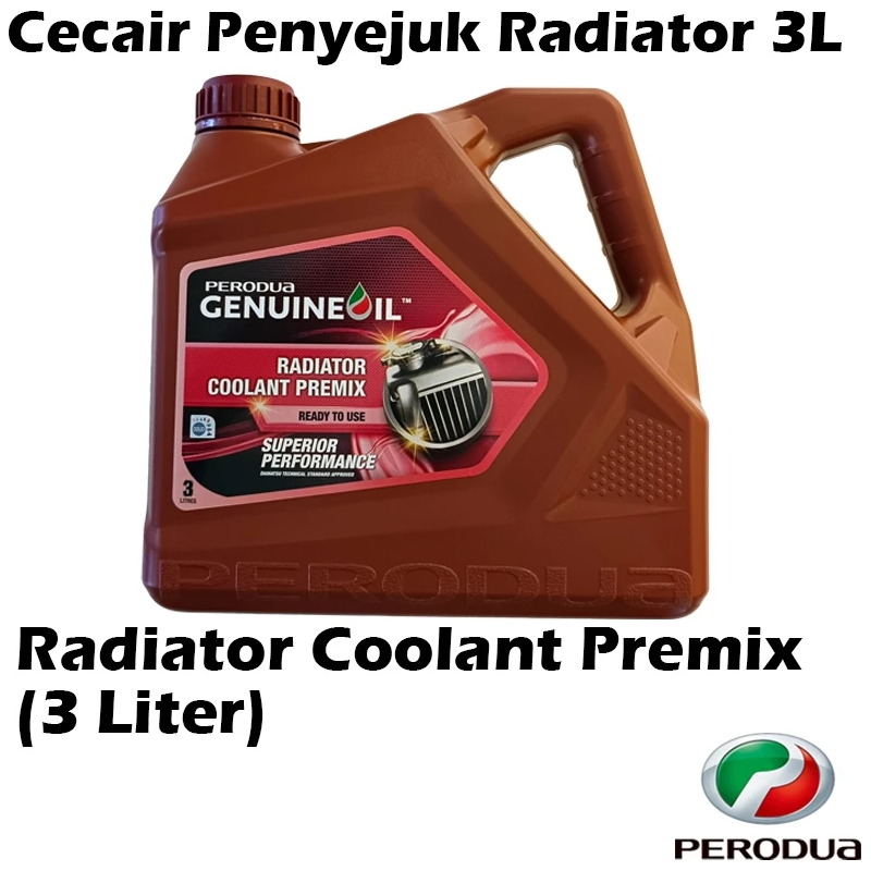 Original Perodua Radiator Coolant Premix 3L / Cecair Penyejuk Radiator 9004D-42002 (3 Liter)
