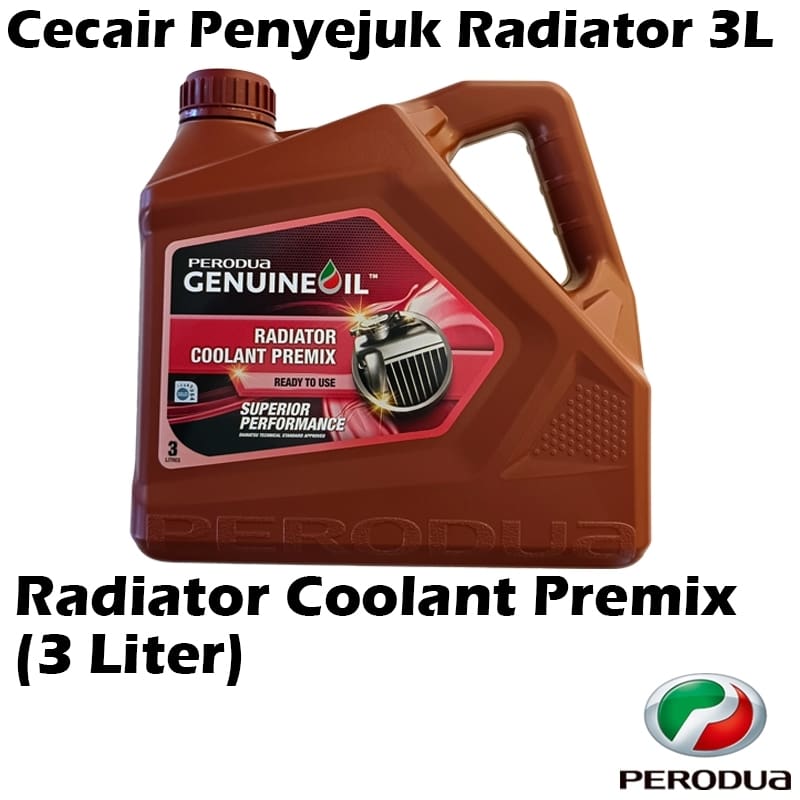 Original Perodua Radiator Coolant Premix 3L / Cecair Penyejuk Radiator 9004D-42002 (3 Liter)
