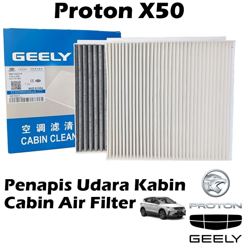 Geely Proton X50 Cabin Air Filter 8891352016 Penapis Kabin Udara