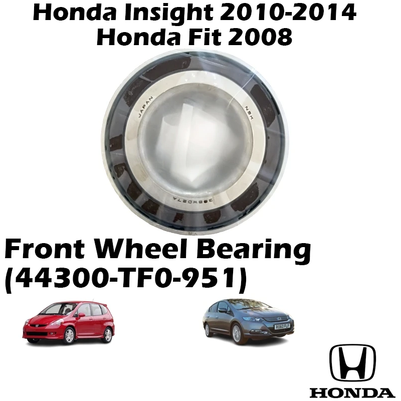 Honda Insight 2010-2014 / Honda Fit 2008 Front Wheel Bearing 44300-TF0-951