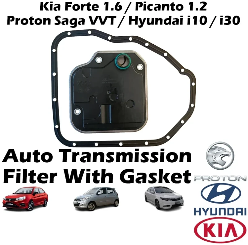 Proton Saga vvt 2019-2022 Kia Forte 1.6 Picanto Hyundai i10 i30 Auto Transmission Filter Gasket Besi