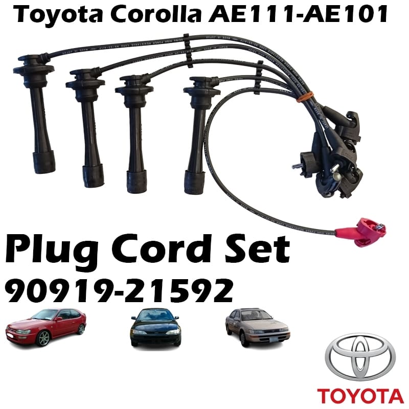 SEIWA Toyota Corolla AE111-AE101 Resistance Plug Cord Set 90919‑21592 Ignition Cable Spark Plug Wire
