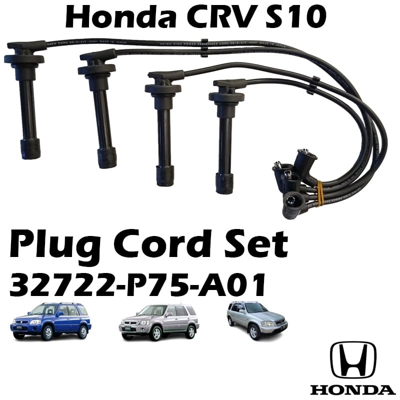 SEIWA Honda CRV S10 Resistance Plug Cord Set 32722-P75-A01 Ignition Cable Spark Plug Wire