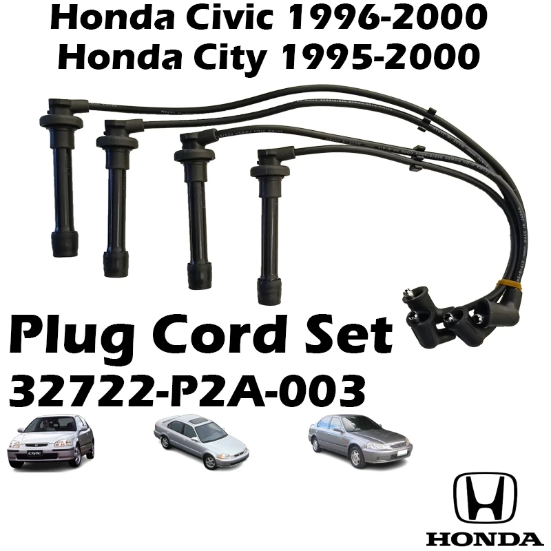 SEIWA Honda Civic 1996-2000 City 1995-2000 Ignition Cable Spark Plug Wire 32722-P2A-003