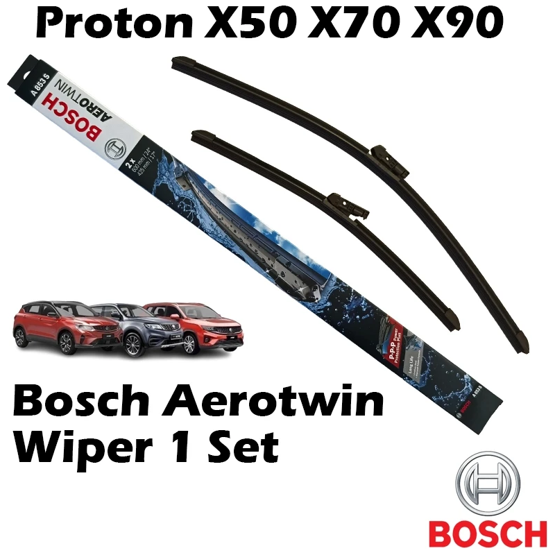 Bosch Aerotwin Wiper Set for Proton X50 X70 X90 (24” + 17”)
