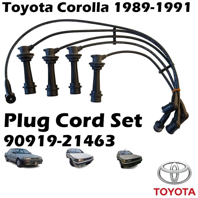 SEIWA Toyota Corolla 1989‑1991 Resistance Plug Cord Set 90919-21463 Ignition Cable Spark Plug Wire