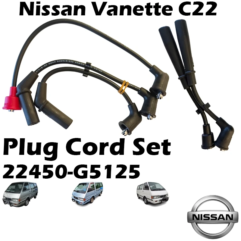 SEIWA Nissan Vanette C22 Resistance Plug Cord Set 22450-G5125 Ignition Cable Spark Plug Wire