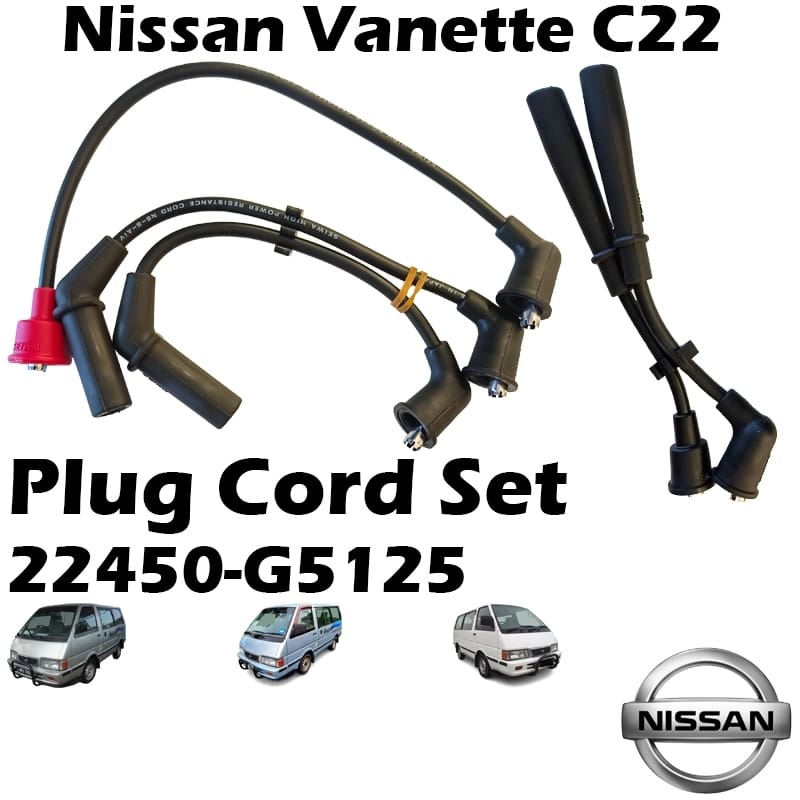 SEIWA Nissan Vanette C22 Resistance Plug Cord Set 22450-G5125 Ignition Cable Spark Plug Wire