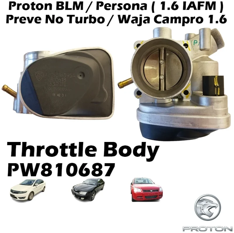 Original Proton BLM 1.6 IAFM Persona 1.6 IAFM Preve Waja Campro 1.6 Throttle Body PW810687