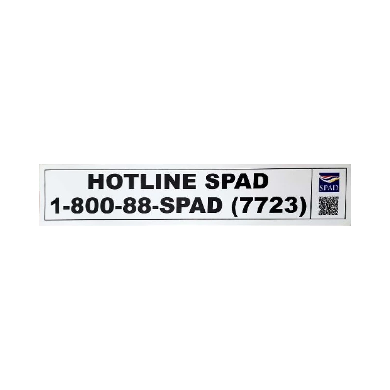 Original 3M Sticker Lorry Hotline Spad (463x 86)