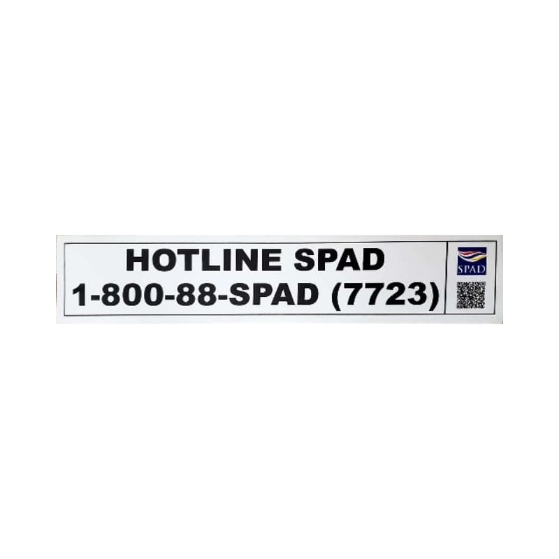 Original 3M Sticker Lorry Hotline Spad (463x 86)