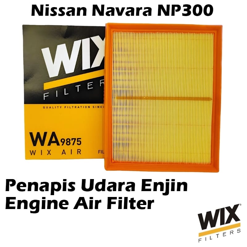 WIX BY MANN And HUMMEL Engine Air Filter WA9875 For Nissan Navara NP300