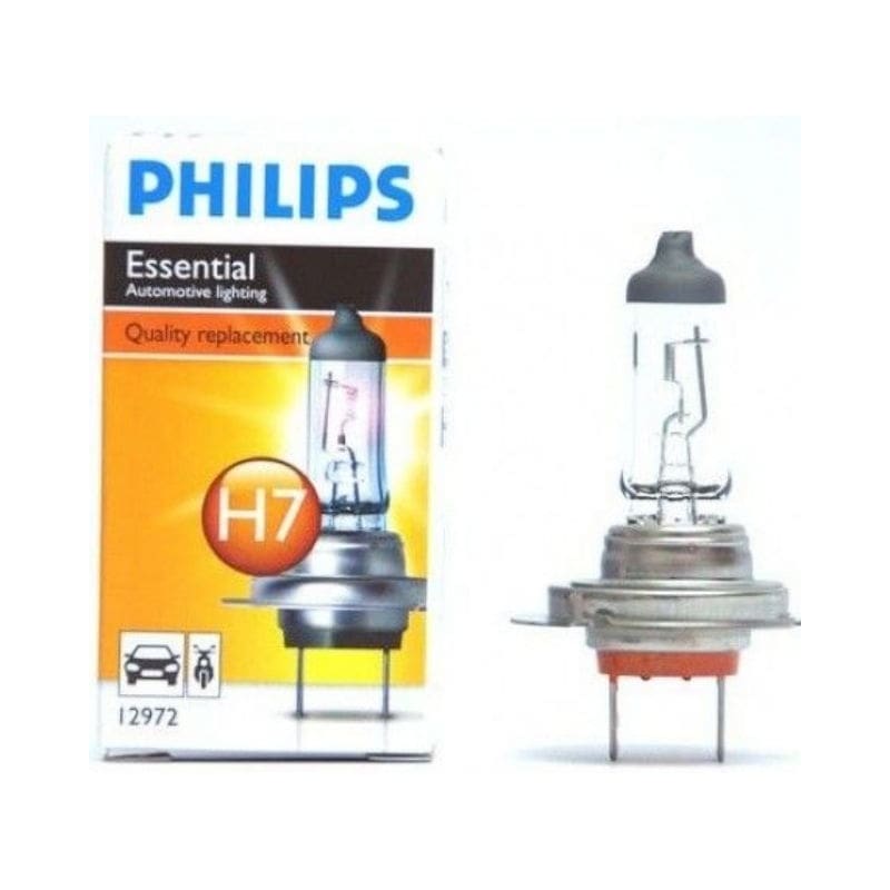 Original Philips Genuine H7 Bulb Longlife (12972ll) & +30% Bright Vision (12972pr)