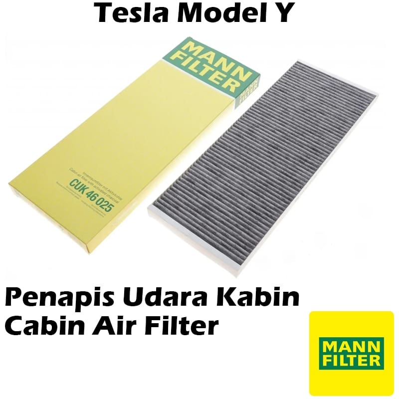 MANN-FILTER Cabin Air Filter CUK 46 025 For Tesla Model Y  (Activated TRUE Carbon Charcoal)