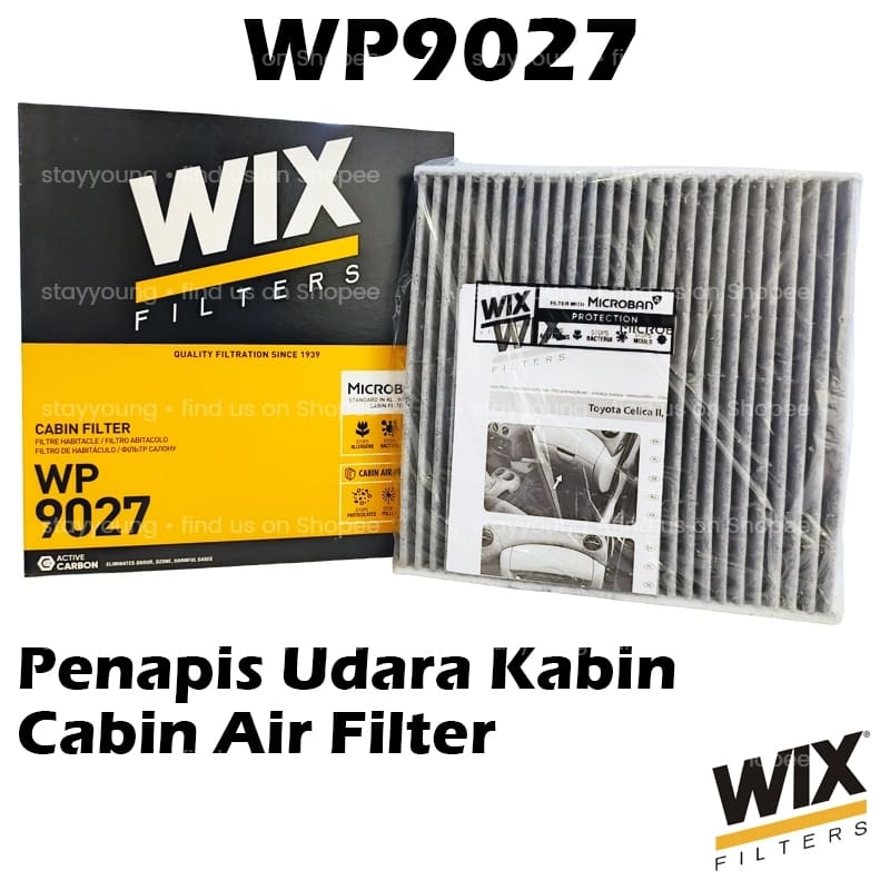 WIX BY MANN And HUMMEL Activated Carbon Cabin Air Filter WP9027 Toyota Camry ACV30,Estima ACR30,Alphard ANH10,Vios NCP42