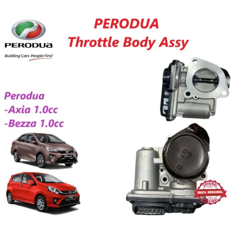 Original Perodua Genuine Axia 1.0 /Bezza 1.0 (2016-2022) Throttle Body New Assy (22030-BZ020)
