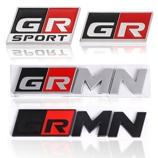 TOYOTA GAZOO RACING GR EMBLEM LOGO WITH TAPE STICKER