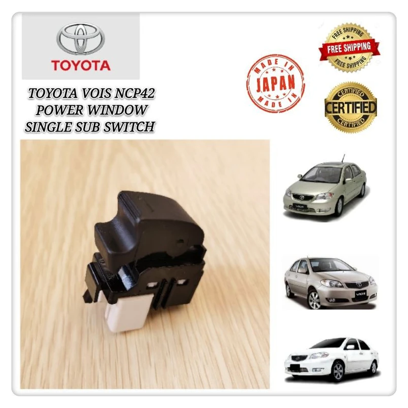 TOYOTA VOIS NCP42 POWER WINDOW SINGLE SUB SWITCH OEM