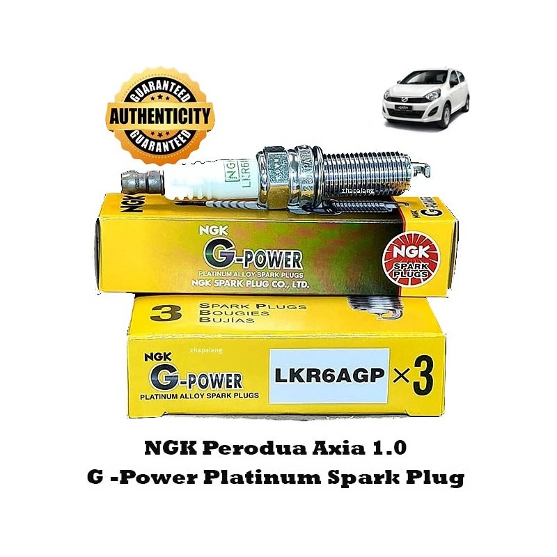 LKR6AGP 93005 [3Pcs] GENIUNE NGK Peroda Axia 1.0 G-Power Platinium Spark Plug