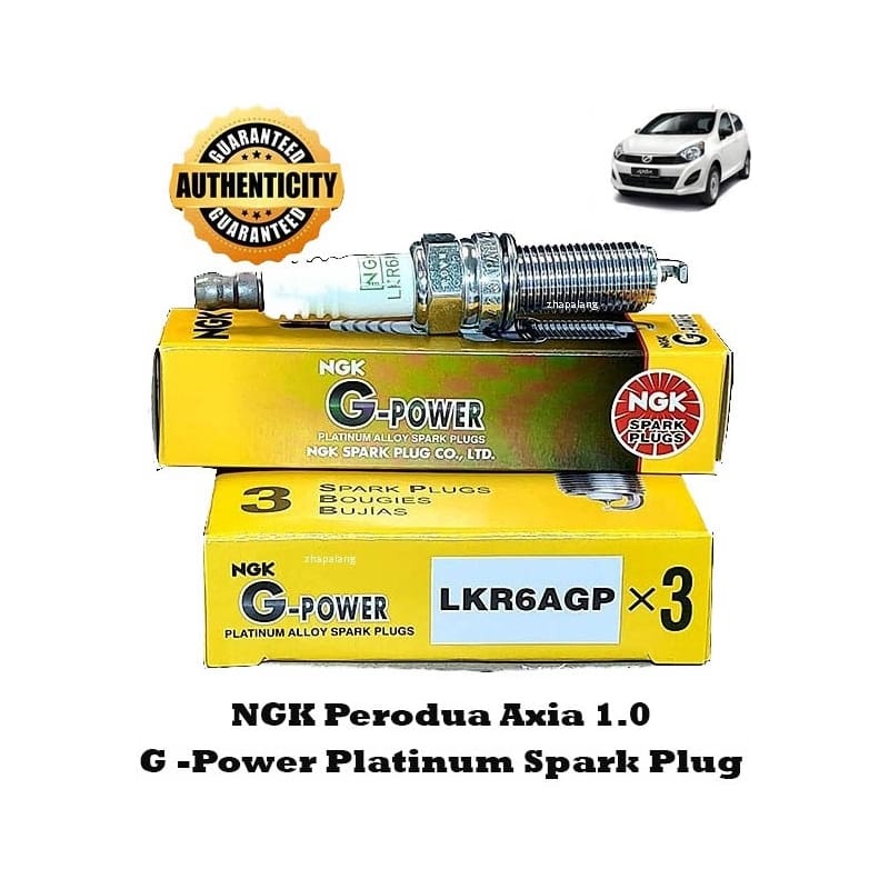 LKR6AGP 93005 [3Pcs] GENIUNE NGK Peroda Axia 1.0 G-Power Platinium Spark Plug