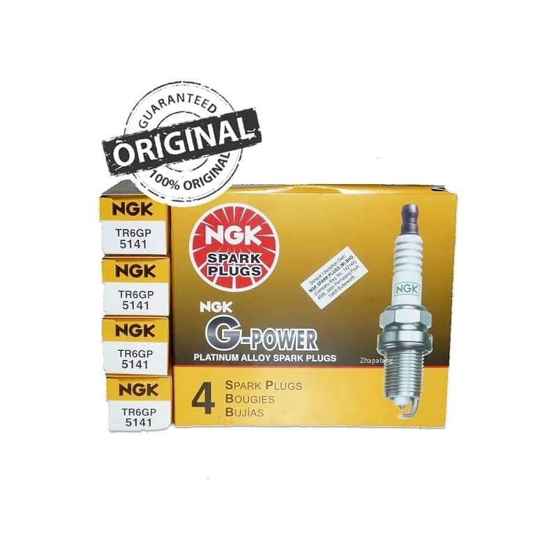 TR6GP 5141 [4PCS] NGK GENUINE PROTON WAJA, BLM, GEN2, PERSONA & SATRIA NEO G-POWER PLATINUM SPARK PLUG ( 1SET )