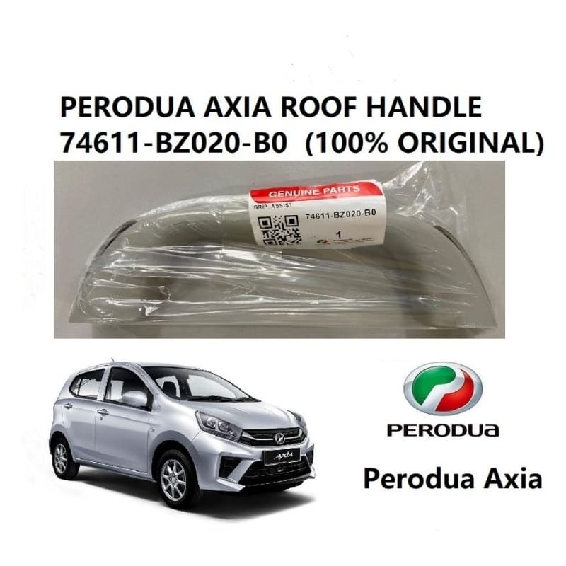 Original Perodua Axia Rahmah Roof Top Grip Assist Roof Handle Bumbung (74611-BZ020-B0)