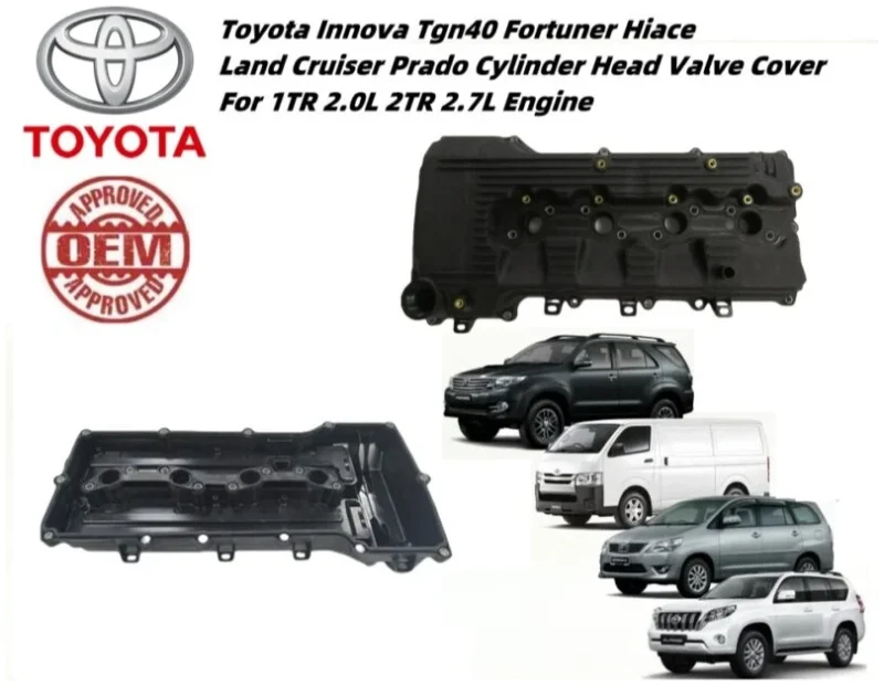 Toyota Innova 2.0 Tgn40 Fortuner Hiace Land Cruiser Prado Cylinder Head Valve Cover Assy Set