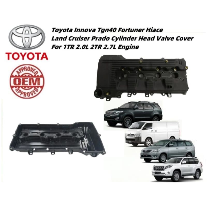 Toyota Innova 2.0 Tgn40 Fortuner Hiace Land Cruiser Prado Cylinder Head Valve Cover Assy Set