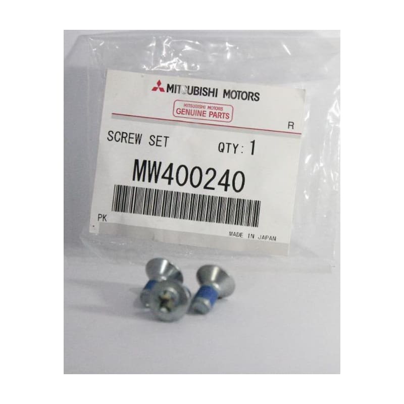 ORIGINAL MITSUBISHI GENIUNE OUTLANDER FRONT DOOR LATCH KIT SCREW SET 3PCS (MW400240)