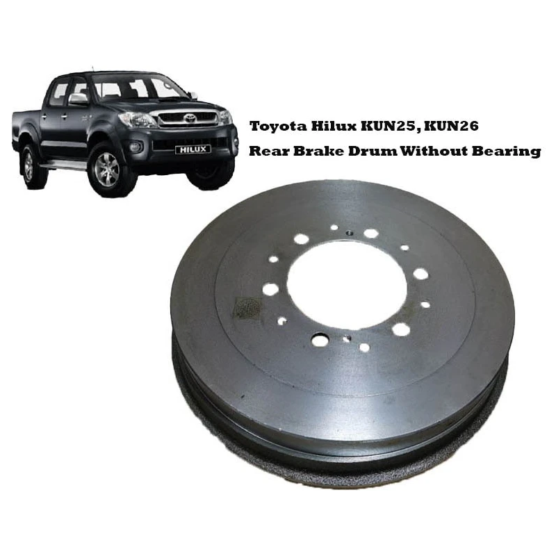 Toyota Hilux KUN25, KUN26 Rear Brake Drum Without Bearing