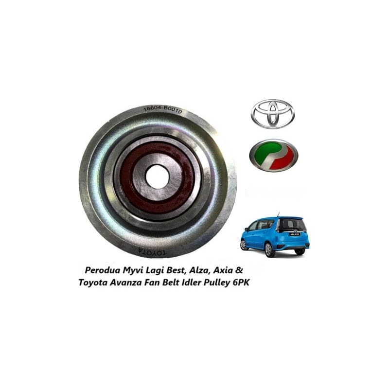 Perodua Myvi Lagi Best, Alza & Toyota Avanza Fan Belt Idler Pulley 6PK