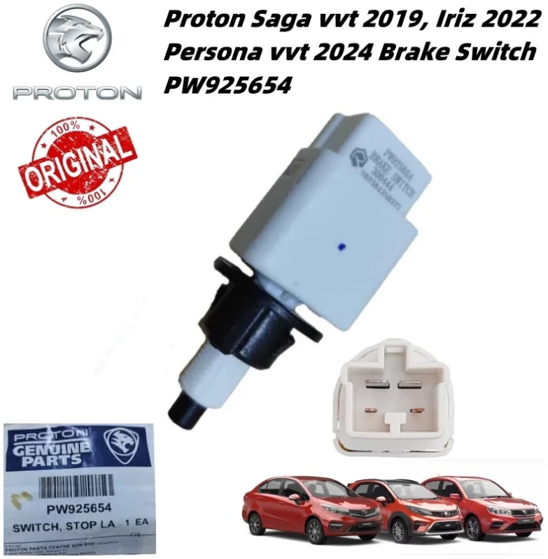 Original Proton Geniune Saga vvt 2022, Iriz 2022 & Persona vvt 2024 Brake Switch PW925654