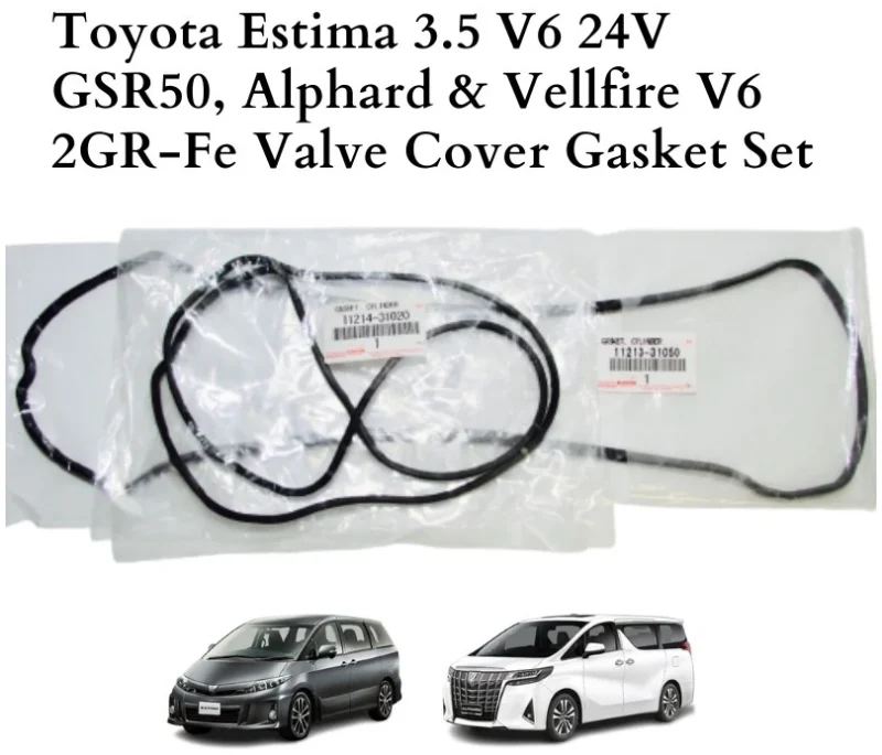 Toyota Estima 3.5 V6 24V GSR50, Alphard & Vellfire V6 2GR-Fe Valve Cover Gasket Set